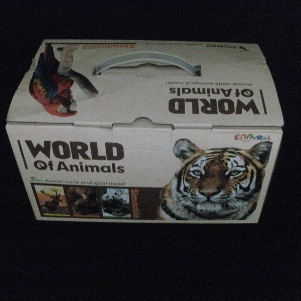 WORLD of ANIMALS Boxed Playset with 22 Collectible Realistic Toy Animals Figures